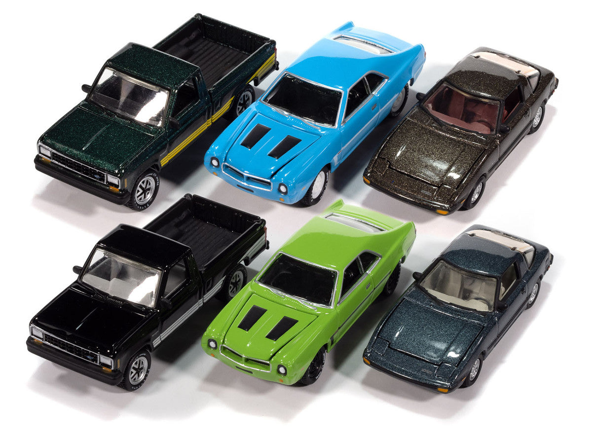 "Classic Gold Collection" 2025 Release 2 Set of 6 Cars 1/64 Diecast Model Cars by Johnny Lightning-1