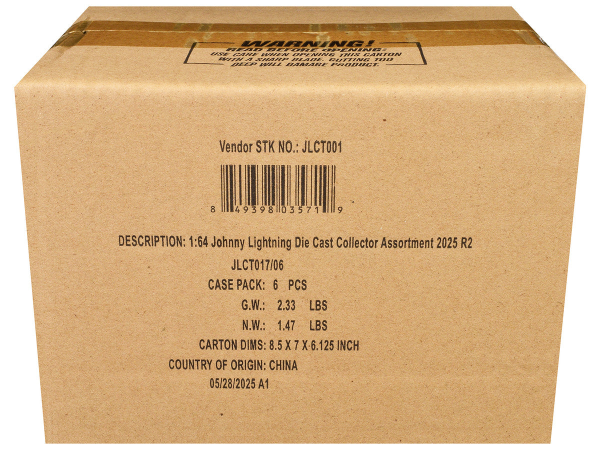 Johnny Lightning Collector's Tin 2025 Set of 6 Cars Release 2 Limited Edition 1/64 Diecast Model Cars by Johnny Lightning-2