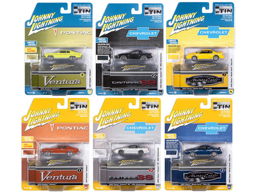 Johnny Lightning Collector's Tin 2026 Set of 6 Cars Release 1 Limited Edition 1/64 Diecast Model Cars by Johnny Lightning-0