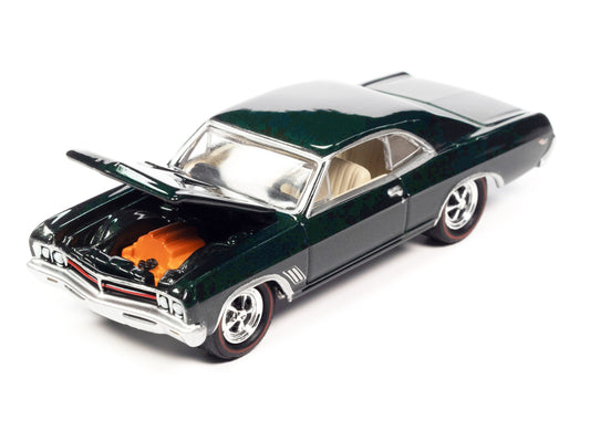 1967 Buick GS 400 Verde Green Metallic Limited Edition to 2524 pieces Worldwide "OK Used Cars" 2023 Series 1/64 Diecast Model Car by Johnny Lightning