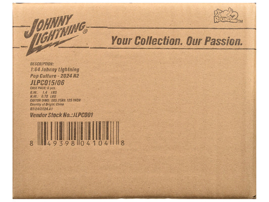 Pop Culture 2024 Set of 6 Cars Release 2 1/64 Diecast Model Cars by Johnny Lightning-1