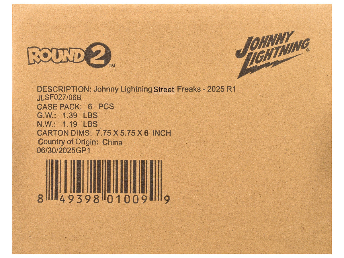 "Street Freaks" 2025 Release 1 Set B of 6 Cars 1/64 Diecast Model Cars by Johnny Lightning Johnny Lightning
