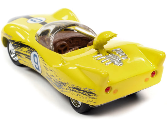 Racer X's Shooting Star (Raced Version) "Speed Racer" (1967) TV Series "Pop Culture" 2022 Release 2 1/64 Diecast Model Car by Johnny Lightning-1