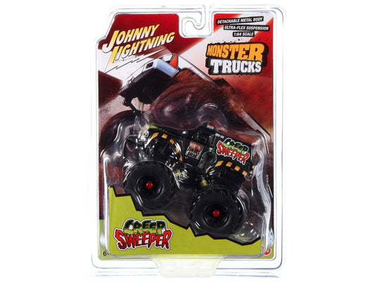 "Creep Sweeper" Monster Truck "Zombie Response Unit" with Black Wheels "Monster Trucks" Series 1/64 Diecast Model by Johnny Lightning-0