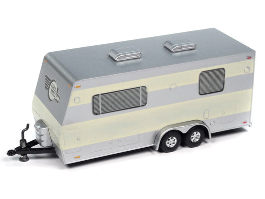 1953 Buick Super Cream with Travel Trailer Limited Edition "Tow & Go" Series 1/64 Diecast Model Car by Johnny Lightning Johnny Lightning