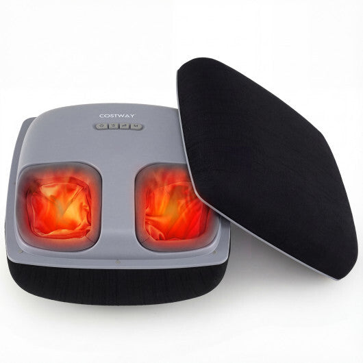 Shiatsu Foot Massager with 3-Level Deep Kneading and Air Compression-Black W2B