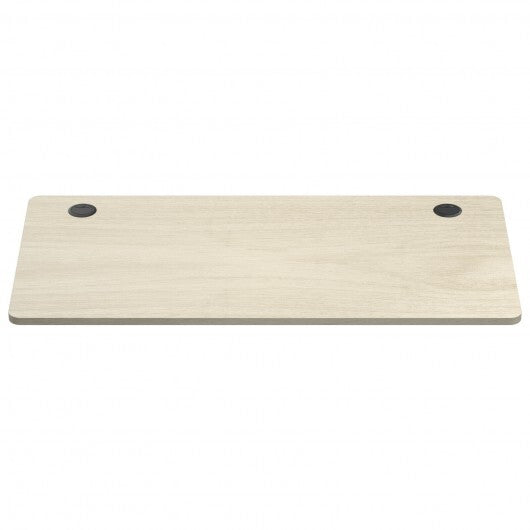55" x 28" Universal Tabletop for Standard and Standing Desk Frame-Natural - Color: White W2B
