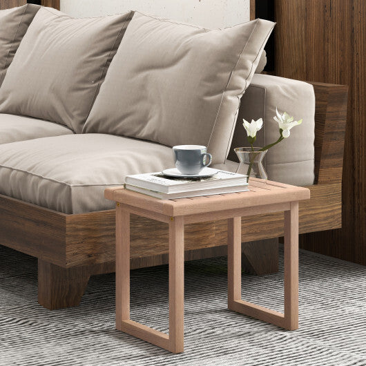 Long Natural Wood Bath Spa Stool with Non-slip Foot Pads for Elderly - Color: Natural W2B