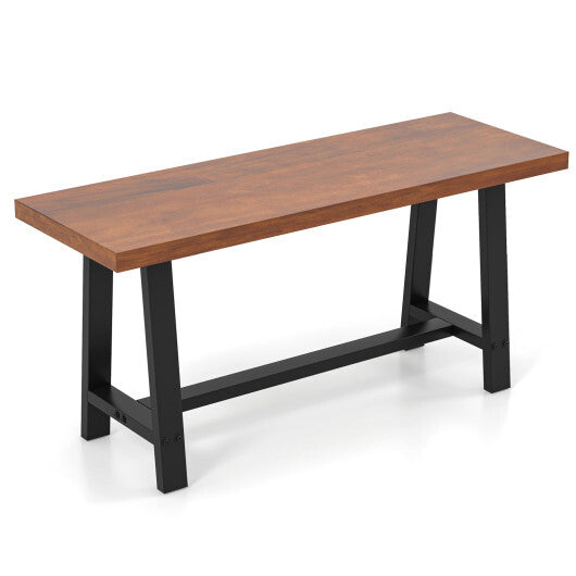 60 Inch Dining Bench 3 Person Entryway Shoe Bench with Metal Frame-60 inches W2B