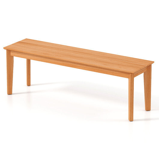 55 Inches Outdoor Teak Wood Bench with 880 LBS Weight Capacity