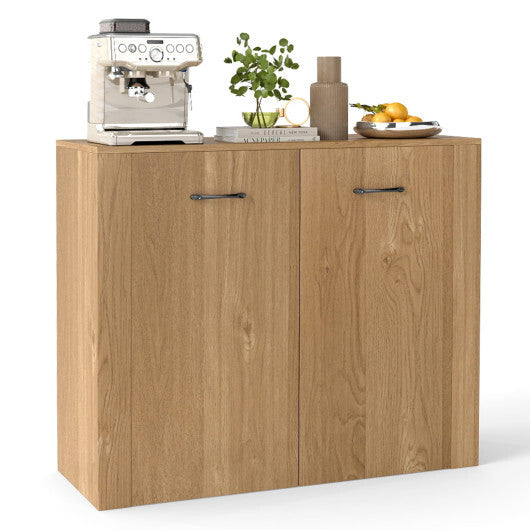 38" Buffet Modern Sideboard Cabinet with Storage-Natural W2B