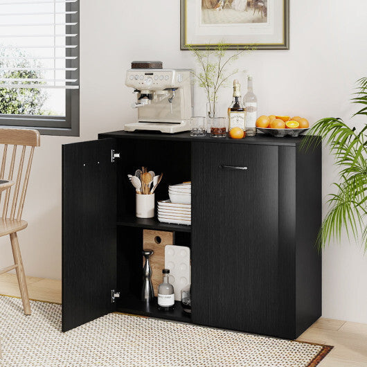 38" Buffet Modern Sideboard Cabinet with Storage-Natural W2B