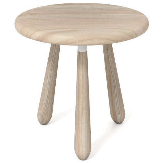 18 Inch Outdoor Mahogany Wood Side Table with Thickened Board W2B