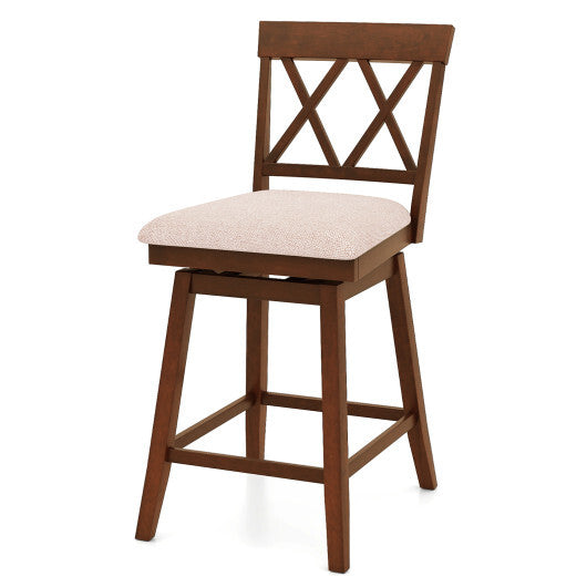 29 Inch Counter Height Barstools with Backrest and Upholstered Seat Cushion for Kitchen Dining Room-29 Inch W2B