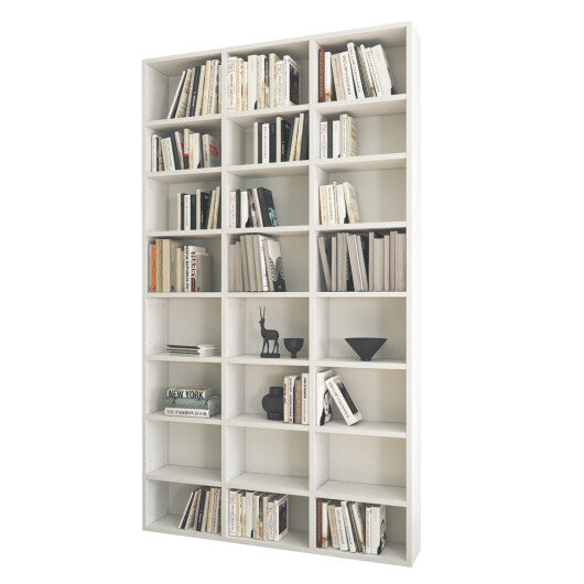 70 Inch Tall Bookshelf 24 Cube Storage Organizer with Adjustable Shelves W2B