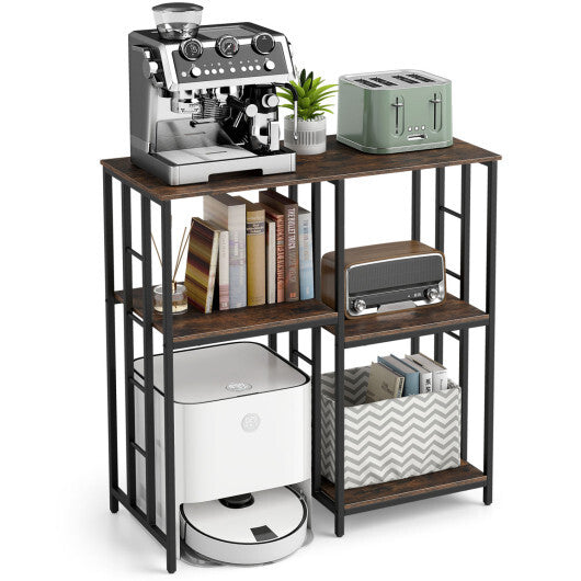 4-Tier Heavy-Duty Kitchen Baker's Rack-Brown W2B
