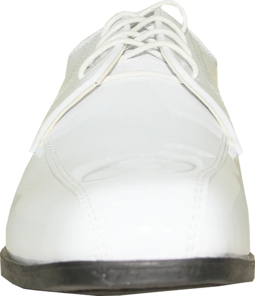 JEAN YVES Men Dress Shoe JY02 Oxford Formal Tuxedo for Prom & Wedding Shoe White Patent Tux-USA