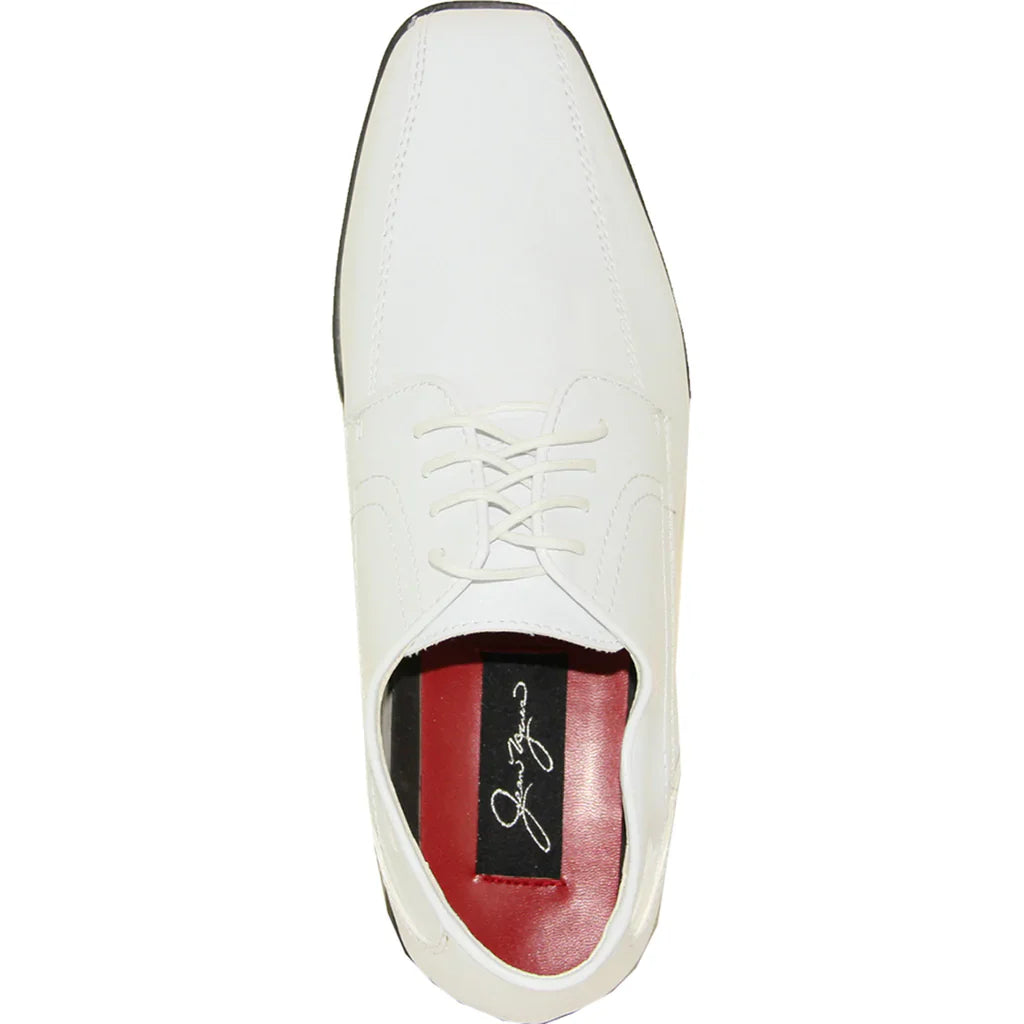 JEAN YVES Men Dress Shoe JY02 Oxford Formal Tuxedo for Prom & Wedding Shoe White Patent Tux-USA