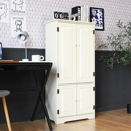 Accent Storage Cabinet Adjustable Shelves-Black W2B