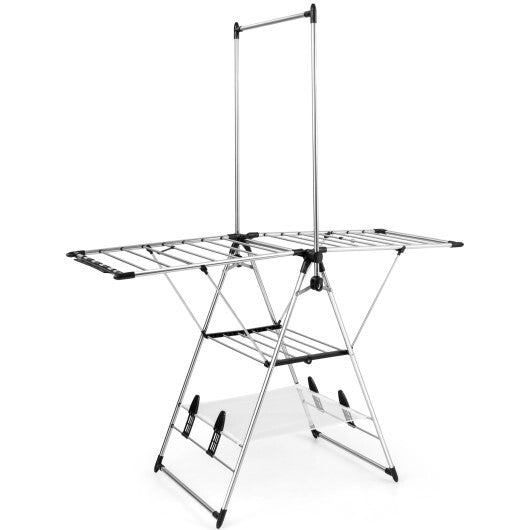 Clothes Drying Rack with 6-Level Adjustable Height W2B