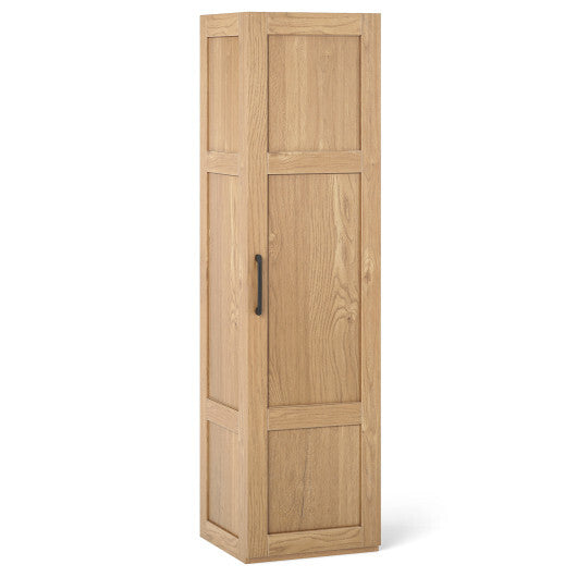 Tall Storage Cabinet with 4 Storage Shelves for Bathroom Living Room-Black W2B