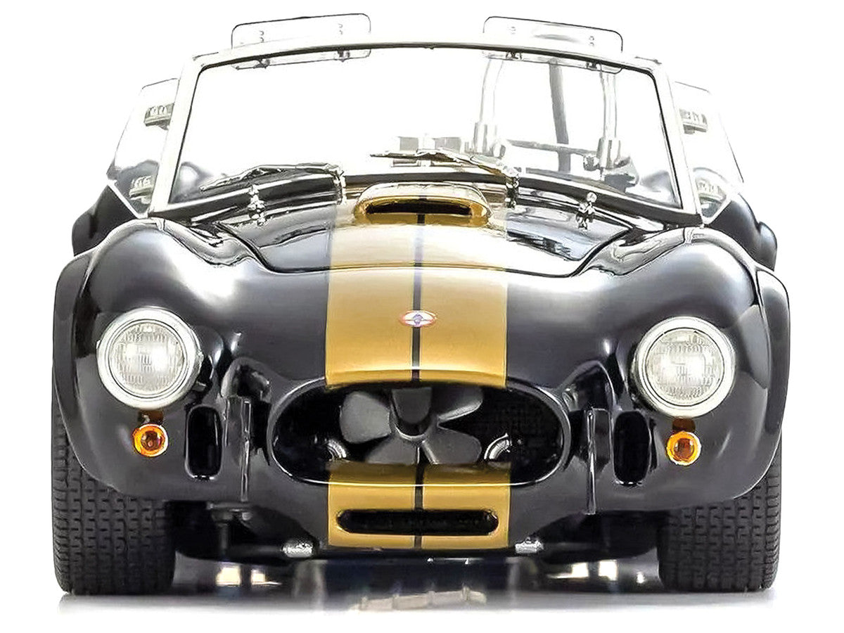 Shelby Cobra 427 S/C Black with Gold Stripes 1/18 Diecast Model Car by Kyosho Kyosho