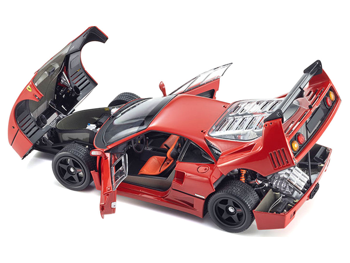 Ferrari F40 Light Weight LM Wing Red 1/18 Diecast Model Car by Kyosho-1
