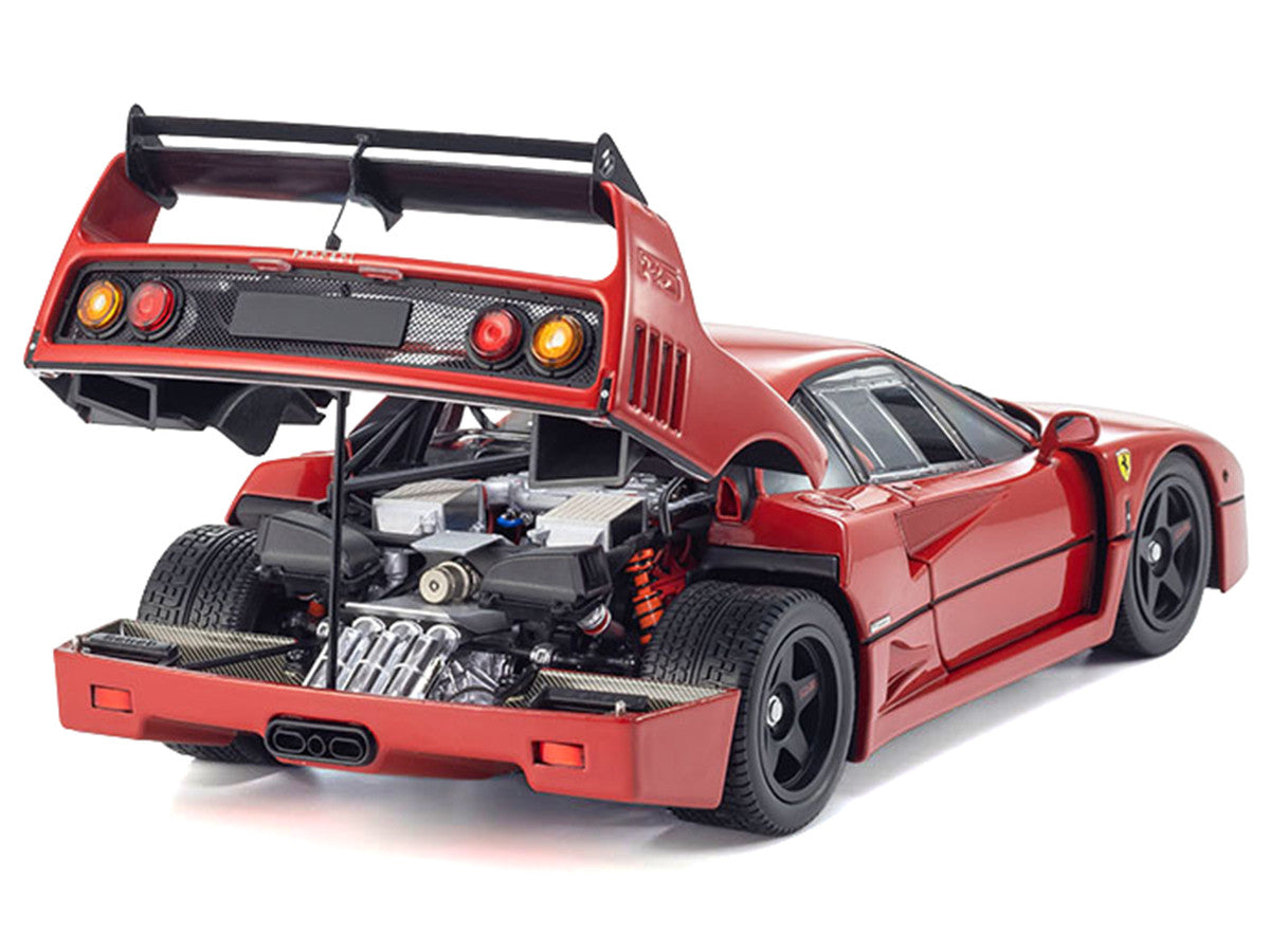 Ferrari F40 Light Weight LM Wing Red 1/18 Diecast Model Car by Kyosho-0