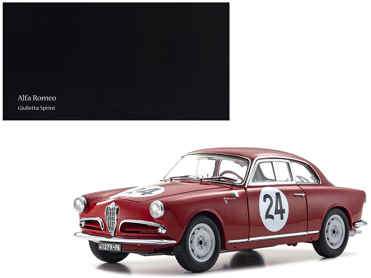 Alfa Romeo Giulietta SV #24 Nini Todaro - Nessuno GT1.3 Class Winner "Targa Florio" (1958) 1/18 Diecast Model Car by Kyosho