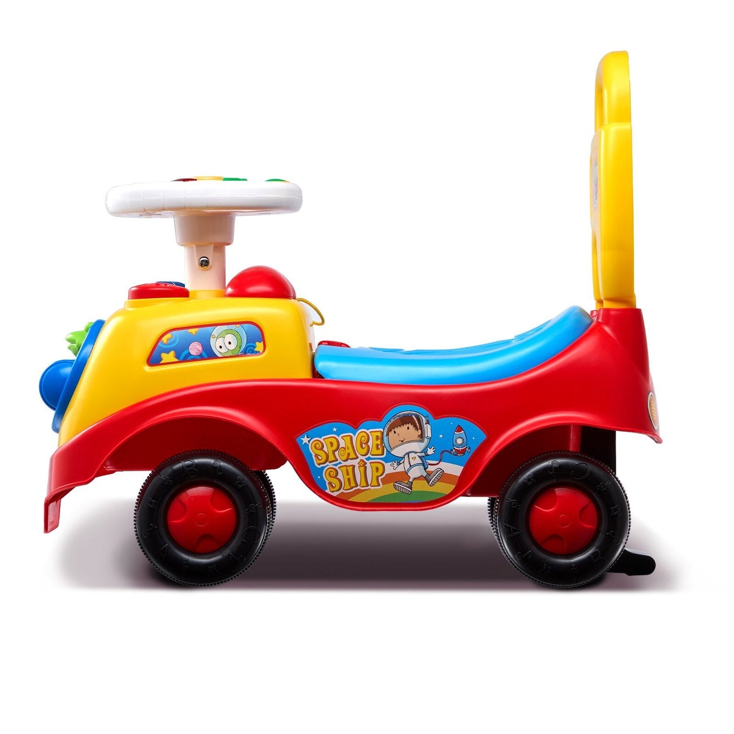 Ride On Push Car for Toddlers, Ages 1-3, Ride Racer, Sit to Stand Toddler Ride On Toy, Classic Kids Ride On Car with Music Steering Wheel, Horn & Under Seat Storage, Ride On Toy for Boys Girls W2B