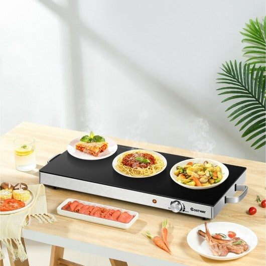 22 x 14 Inch Electric Warming Tray Hot Plate Dish Warmer with Adjustable Temperature W2B