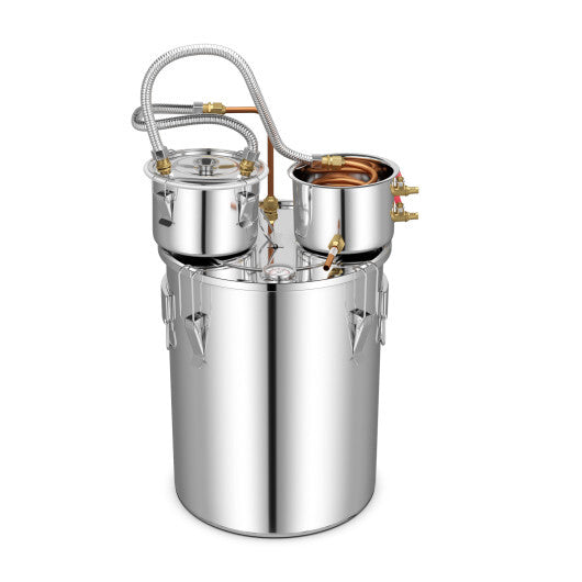 5/10 Gal 22/38 L Water Alcohol Distiller for DIY Whisky-5 Gal W2B