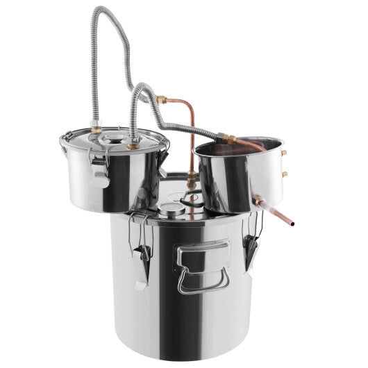 5/10 Gal 22/38 L Water Alcohol Distiller for DIY Whisky-5 Gal W2B