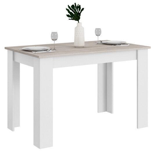47 Inches Dining Table for Kitchen and Dining Room-Dark Gray W2B