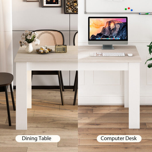 47 Inches Dining Table for Kitchen and Dining Room-Dark Gray W2B