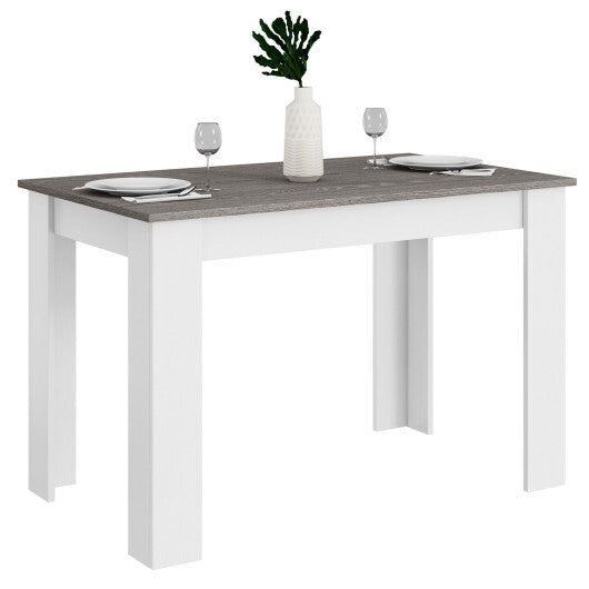 47 Inches Dining Table for Kitchen and Dining Room-Dark Gray W2B