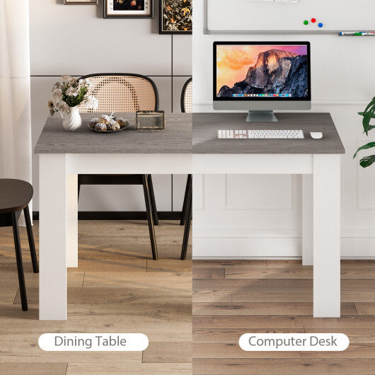 47 Inches Dining Table for Kitchen and Dining Room-Dark Gray W2B