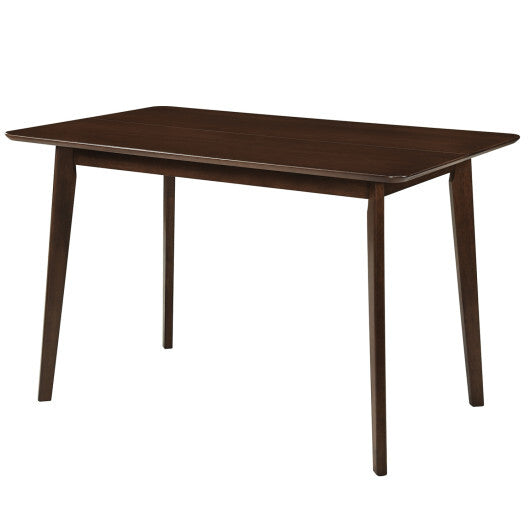 Rectangle Dining Table for 4-6 People 47" Kitchen Table-Walnut W2B