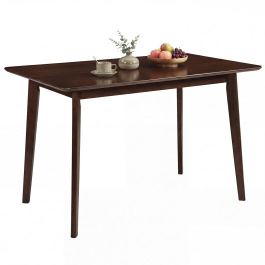 Rectangle Dining Table for 4-6 People 47" Kitchen Table-Walnut W2B