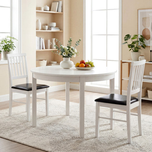 Dining Chairs Set of 2 Modern Mid Century Dining Room Chairs-White W2B
