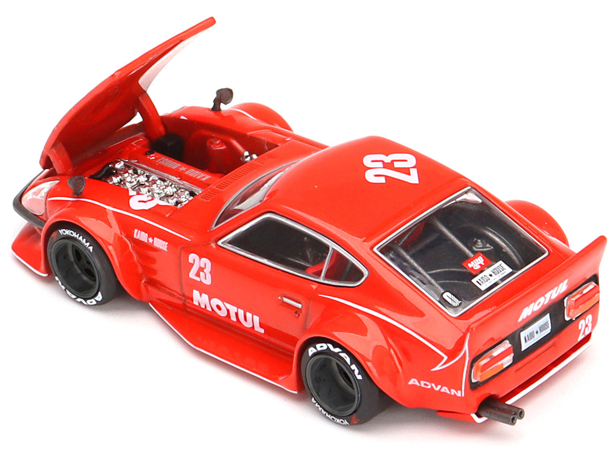 Datsun Fairlady Z RHD (Right Hand Drive) #23 Red "Motul V2" (Designed by Jun Imai) "Kaido House" Special 1/64 Diecast Model Car by True Scale Miniatures-2