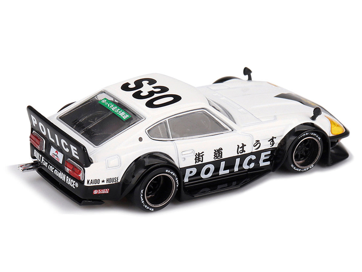 Nissan Fairlady Z RHD (Right Hand Drive) "Kaido GT Police" Black and White (Designed by Jun Imai) "Kaido House" 1/64 Diecast Model Car by Mini GT-0