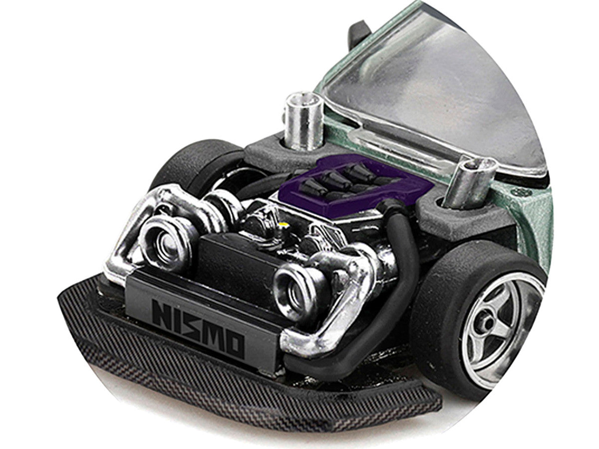 Nissan Silvia S13-R "Kaido Works V1" RHD (Designed by Jun Imai) Light Green Metallic "Kaido House" Special 1/64 Diecast Model Car by Mini GT Mini GT