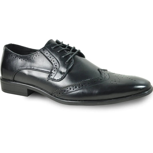 BRAVO Men Dress Shoe KING-2 Wingtip Oxford Shoe Tux-USA