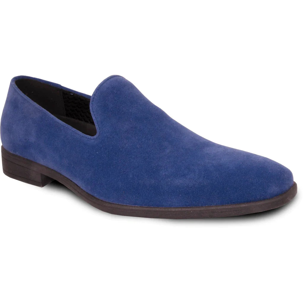 "Chelsea" Blue Suede Tuxedo Shoes Tux-USA
