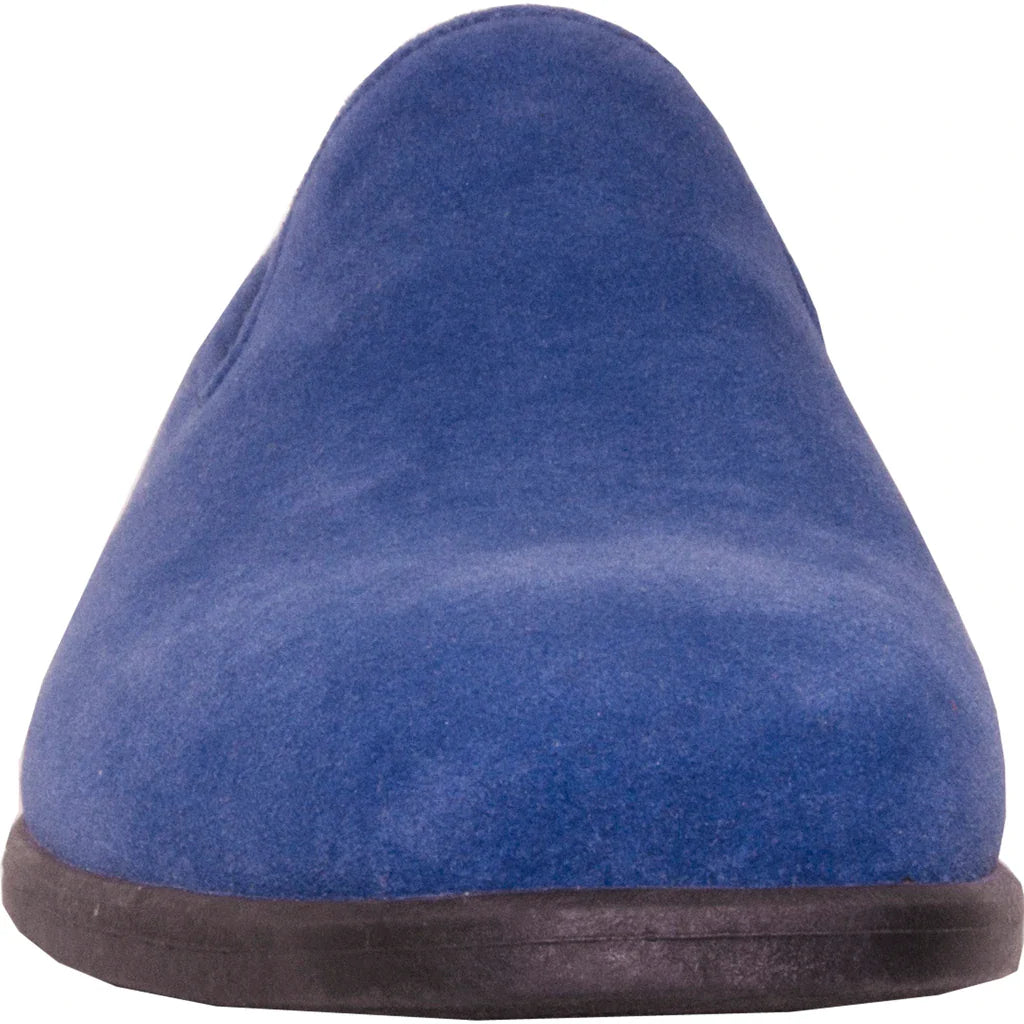 "Chelsea" Blue Suede Tuxedo Shoes Tux-USA