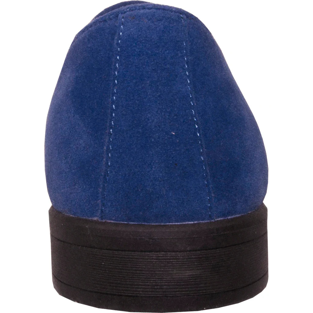 "Chelsea" Blue Suede Tuxedo Shoes Tux-USA