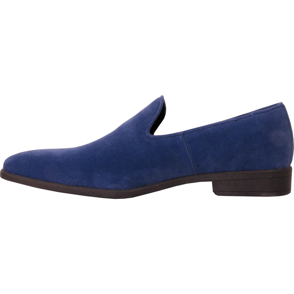 "Chelsea" Blue Suede Tuxedo Shoes Tux-USA