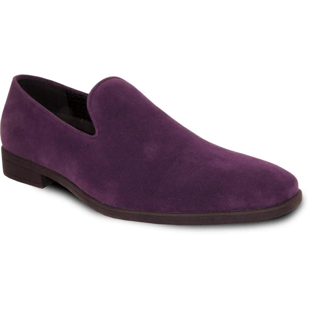 "Chelsea" Purple Suede Tuxedo Shoes Tux-USA