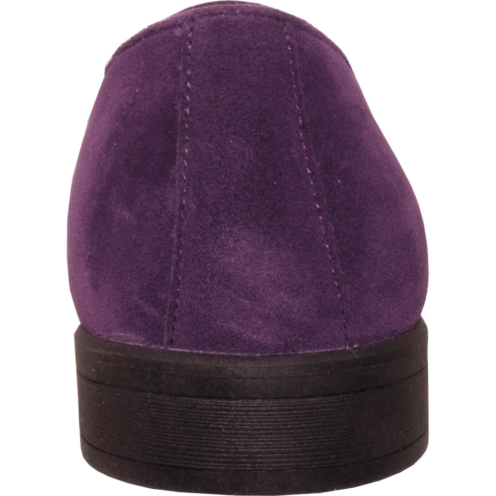 "Chelsea" Purple Suede Tuxedo Shoes Tux-USA